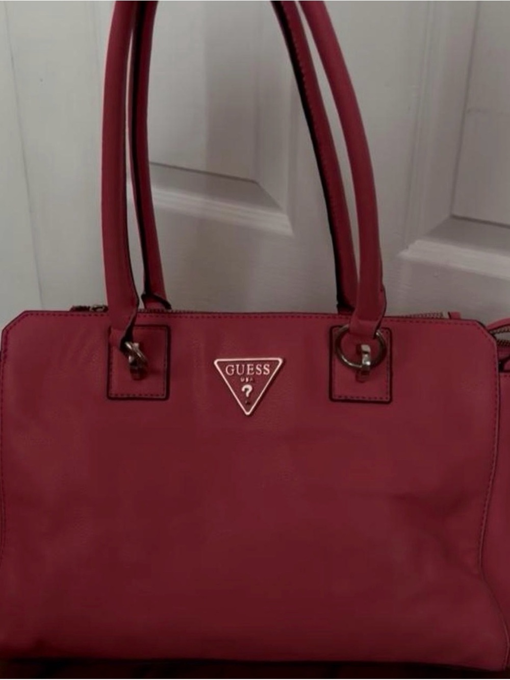 GUESS Vintage Women's Hot Pink  Shoulder Tote